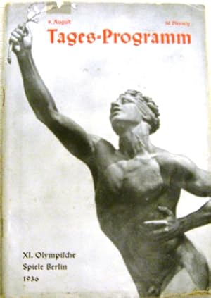 (Olympiade 1936) Tages-Programm vom 9. August 1936.