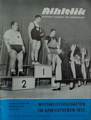 Athletik - Illustr. Zeitschrift für Schwerathletik. Doppelnummer 21/22. Nov. 1955. WELTMEISTERSCH...