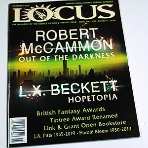 Imagen del vendedor de Locus (The Magazine of the Science Fiction & Fantasy Field) #706 November 2019 a la venta por Preferred Books