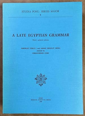 Imagen del vendedor de A late egyptian grammar a la venta por Meretseger Books