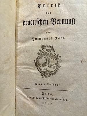 Critik der practischen Vernunft von Immanuel Kant