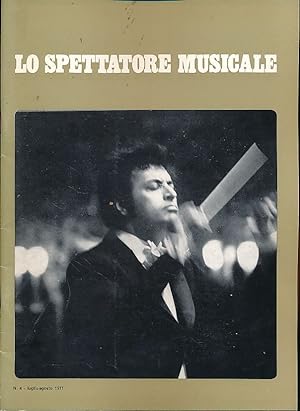 Seller image for Lo Spettatore Musicale. N. 4, Luglio - Agosto 1971. Cronache mensili for sale by Fundus-Online GbR Borkert Schwarz Zerfa