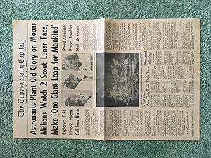The Topeka Daily Capital: Topeka, Kansas, Monday, July 21, 1969: Astronauts Plant Old Glory on Mo...