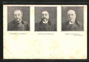 Ansichtskarte Affaire Humbert, Frédéric Humbert, Romain et Émile Daurignac