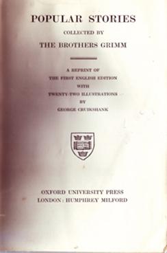 Popular Stories Collected by the Brothers Grimm