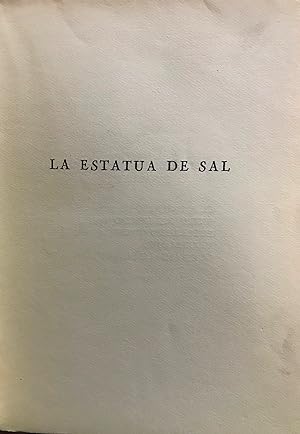 Bild des Verkufers fr La estatua de sal. Cuatro cuentos zum Verkauf von Librera Monte Sarmiento