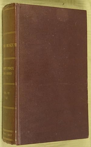 Subject Index of the Modern Works Added to the Library of the British Museum in the years 1931-1935