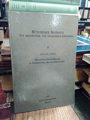 Image du vendeur pour Historische Beweisfhrung in Streitschriften des Investiturstreites. (Mnchener Beitrge zur Medivistik und Renaissance-Forschung. Band 8) mis en vente par Antiquariat Thomas Nonnenmacher