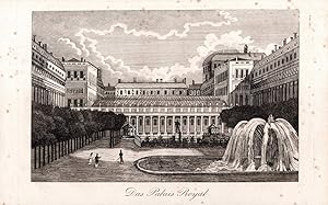 Das Palais Royal. Kupferstich-Ansicht.
