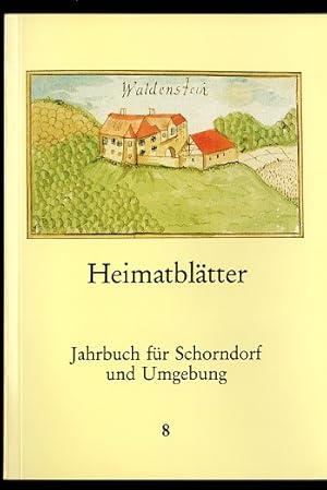 Seller image for Heimatbltter. Jahrbuch fr Schorndorf und Umgebung 8 for sale by Versandantiquariat Sylvia Laue