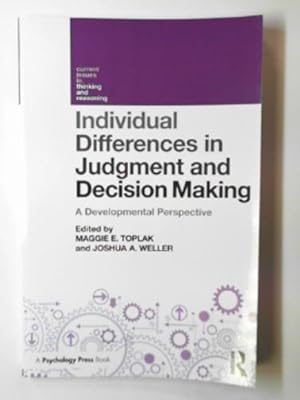 Immagine del venditore per Individual differences in judgement and decision-making venduto da Cotswold Internet Books