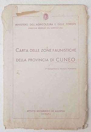 Carta delle zone faunistiche della provincia di Cuneo. (1° Compartimento Venatorio Piemonte).
