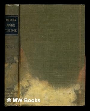 Image du vendeur pour The American Jewish Year Book 5693: October 1, 1932 to September 20, 1933: volume 34 mis en vente par MW Books