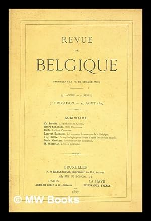 Image du vendeur pour Revue de Belgique (31 annee - 2 serie) 7e Livraison - 15 Aout 1899 mis en vente par MW Books
