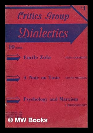 Imagen del vendedor de Dialectics ; a Marxist literary journal, #4 a la venta por MW Books