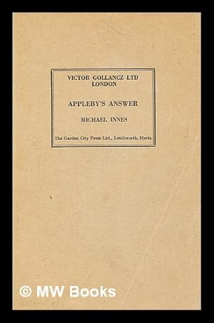 Bild des Verk�ufers f�r Appleby's answer : a novel zum Verkauf von MW Books