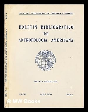 Imagen del vendedor de Boletn de antropologa americana - Mayo A Agosto 1939 a la venta por MW Books