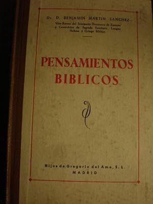 Seller image for Pensamiento Bblicos acerca de los cien temas de las meditaciones Sugerencias Bblicas for sale by Librera Antonio Azorn