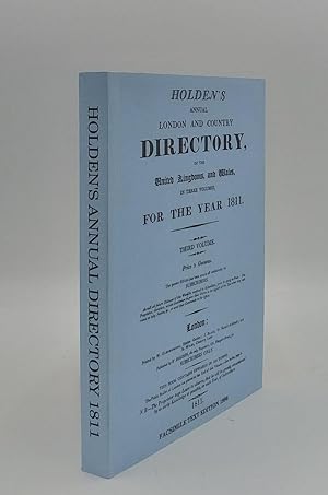 Immagine del venditore per HOLDEN'S ANNUAL LONDON AND COUNTRY DIRECTORY FOR THE YEAR 1811 Volume 3 venduto da Rothwell & Dunworth (ABA, ILAB)
