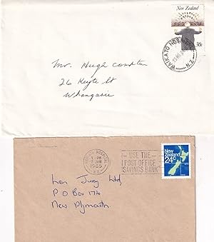 Bild des Verkufers fr Waikato Hospital New Zealand 2x Postmark Frank Cover s zum Verkauf von Postcard Finder