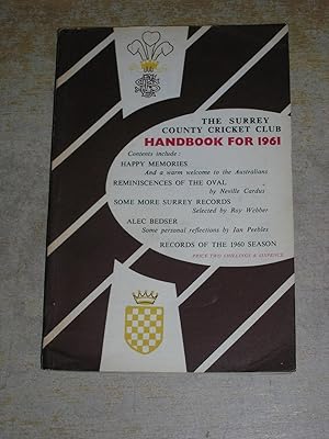 The Surrey County Cricket Club Handbook For 1961