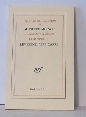 Seller image for Discours de rception  l'Acadmie Franaise et rponse du Rvrend for sale by Librairie Albert-Etienne