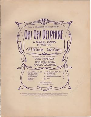 Oh! Oh! Delphine. A Musical Comedy in three acts: The Venus Waltz