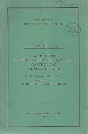 Seller image for A Key to the British Fresh and Brackish Water Gastropods. Scientific Publication No. 13. for sale by C. Arden (Bookseller) ABA