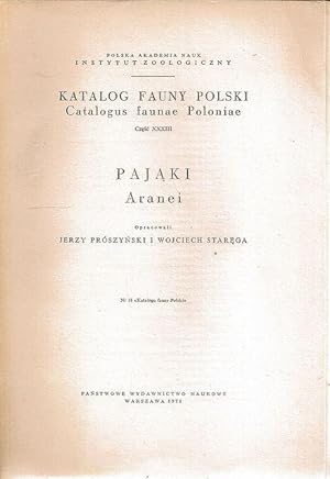 Pajaki, Aranei. Katalog Fauny Polski.
