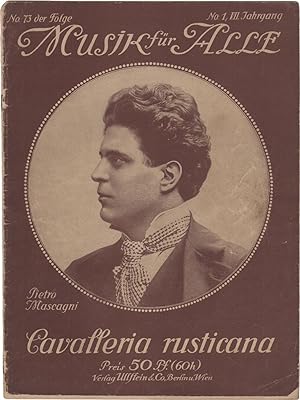 Musik für Alle. No. 1, VII Jahrgang: Cavalleria Rusticana