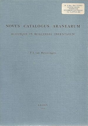 Novus Catalogus Aranearum. Hucusque in Hollandia Inventarum.