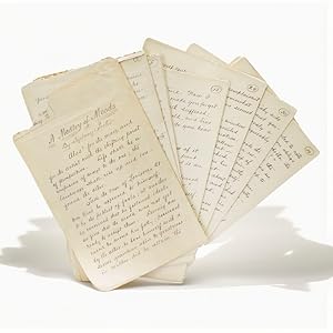 A Medley of Moods. Author's Autograph Manuscript, signed on the first leaf: "By Sydney Porter"