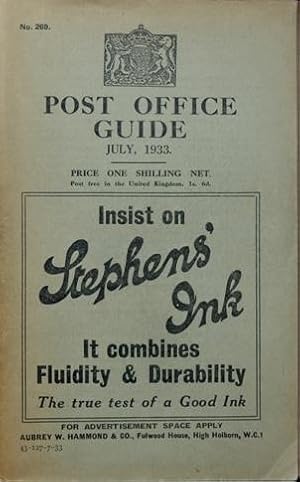 Post Office Guide, July 1933