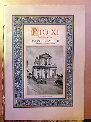 Pio XI. Summo Pontifici. Beatissimi Pater