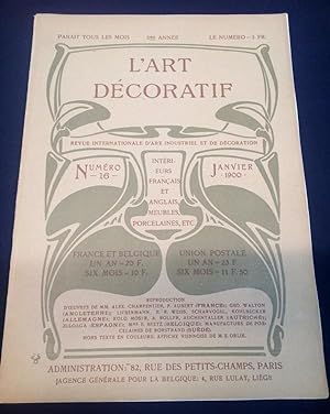 L'Art Décoratif - Revue Internationale d'Art industriel et de Décoration - N.16 - Janvier 1900 - ...