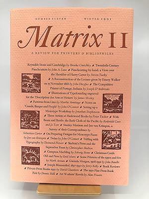 Matrix II, Number Eleven, Winter 1991