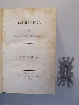 Bild des Verkufers fr Laienbrevier. Erstes Halbjahr. zum Verkauf von Druckwaren Antiquariat