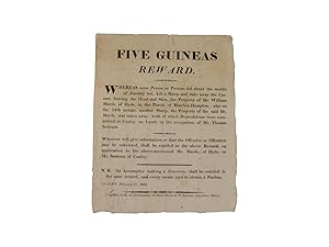 Five Guineas Reward