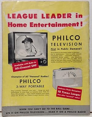Seller image for The New York (baseball) Giants 1953 Year Book with Philco Television rear cover advertising for sale by Philosopher's Stone Books