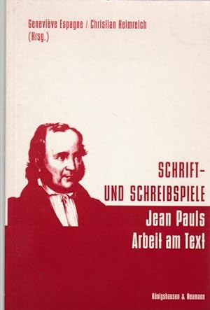 Bild des Verkufers fr Schrift- und Schreibspiele: Jean Pauls Arbeit am Text, zum Verkauf von Antiquariat Kastanienhof