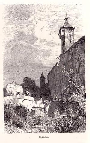 Bild des Verk�ufers f�r Teilansicht. Holzstich. zum Verkauf von Antiquariat Heinz Tessin