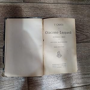 I canti di Giacomo Leopardi