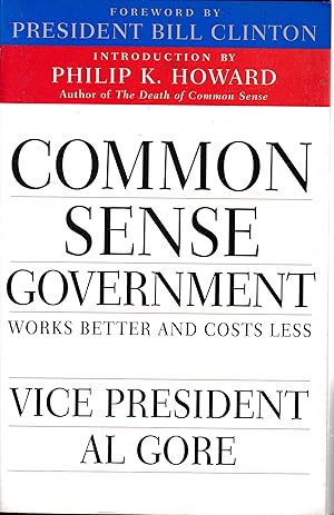 Imagen del vendedor de Common sense government. Works better and costs less a la venta por librisaggi