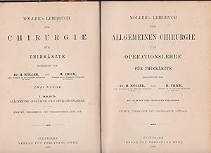 Imagen del vendedor de Band 1: Mllers Lehrbuch der allgemeinen Chirurgie und Operationslehre fr Thierrzte,;Mllers Lehrbuch der Chirurgie. HIER: a la venta por Antiquariat Kastanienhof