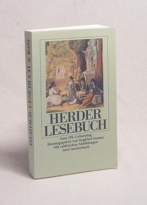 Bild des Verkufers fr Herder-Lesebuch : zum 250. Geburtstag / hrsg. von Siegfried Hartmut Sunnus zum Verkauf von Versandantiquariat Buchegger