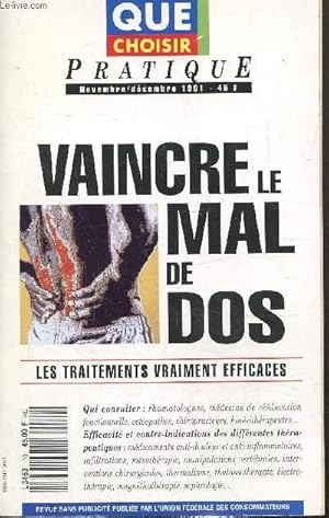 Image du vendeur pour Que choisr, novembre dcembre 1981 : Vaincre le mal de dos , les traitements vraiment efficaces mis en vente par Le-Livre