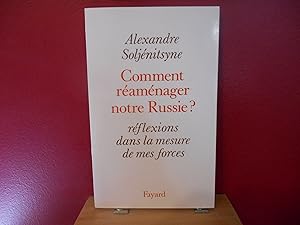 Image du vendeur pour Comment ramnager notre Russie ? Rflexions dans la mesure de mes forces mis en vente par La Bouquinerie  Dd