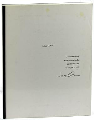 Imagen del vendedor de Lemon a la venta por Kenneth Mallory Bookseller ABAA