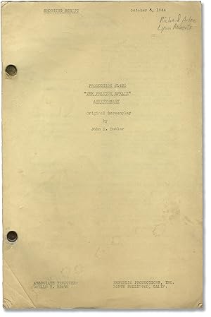 Bild des Verkufers fr The Phantom Speaks (Original screenplay for the 1945 film) zum Verkauf von Royal Books, Inc., ABAA