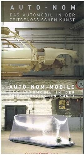 Bild des Verkufers fr Auto-Nom-Mobile. Das Automobil in der zeitgenssischen Kunst. 2 Bnde in Original Pappschiber zum Verkauf von Antiquariat Bernd Preler
